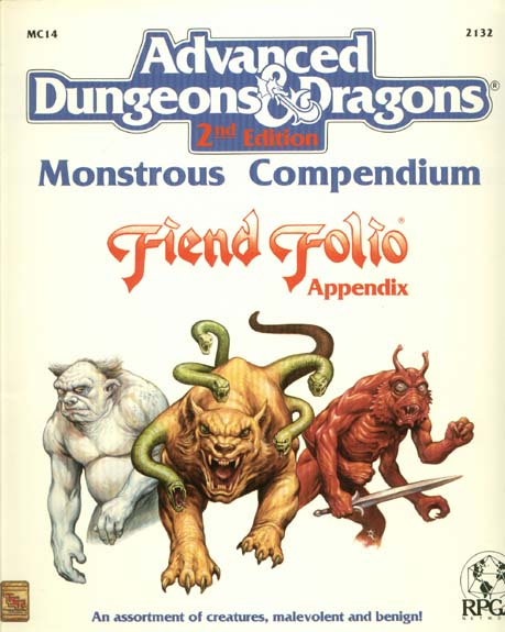 Advanced Dungeons & Dragons Archive: Monstrous Compendium Fiend Folio Appendix