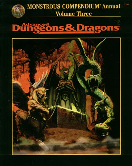 Advanced Dungeons & Dragons Archive: Monstrous Compendium Annual Volume Three