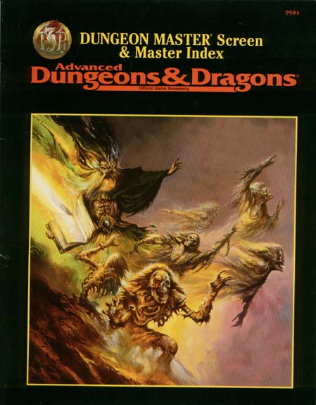 Advanced Dungeons & Dragons Archive: Dungeon Master Screen & Master Index