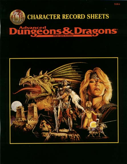 Advanced Dungeons & Dragons Archive: Character Record Sheets