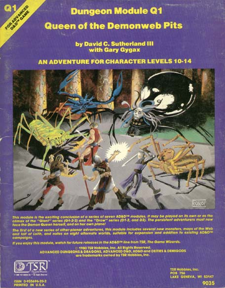 Advanced Dungeons & Dragons Archive: Queen of the Demonweb Pits