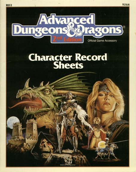 Advanced Dungeons & Dragons Archive: Character Record Sheets