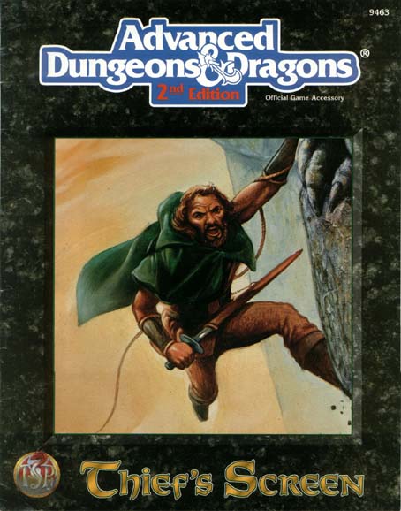 Advanced Dungeons & Dragons Archive: Thief's Screen