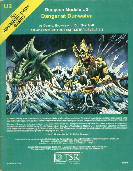 Advanced Dungeons & Dragons Archive: Danger at Dunwater