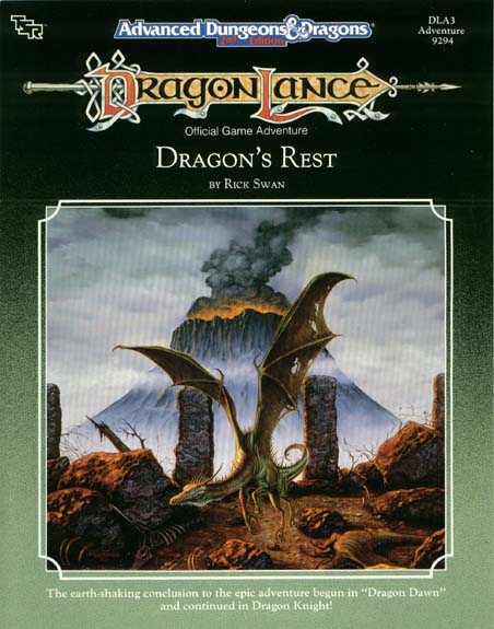 TSR Dungeons & Dragons Archive: DragonLance: Dragon's Rest