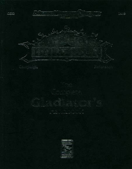 TSR Dungeons & Dragons Archive: Dark Sun: Complete Gladiator's Handbook
