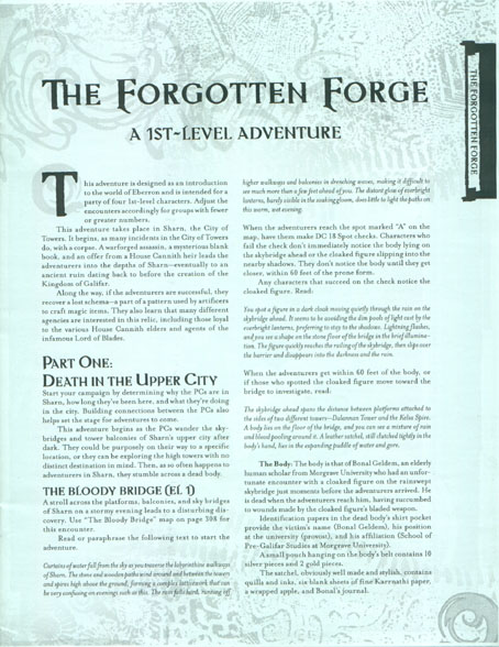 Third Edition Dungeons & Dragons Archive: Eberron: The Forgotten Forge