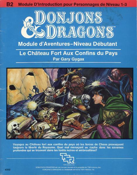TSR Donjons et Dragons Archive: B2 Le Château Fort Aux Confins du Pays