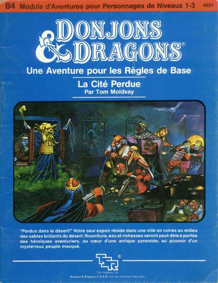 TSR Donjons et Dragons Archive: B4 La Cité Perdue