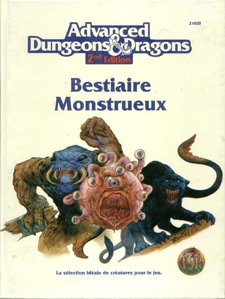 TSR Donjons et Dragons Archive: Bestiaire Monstrueux