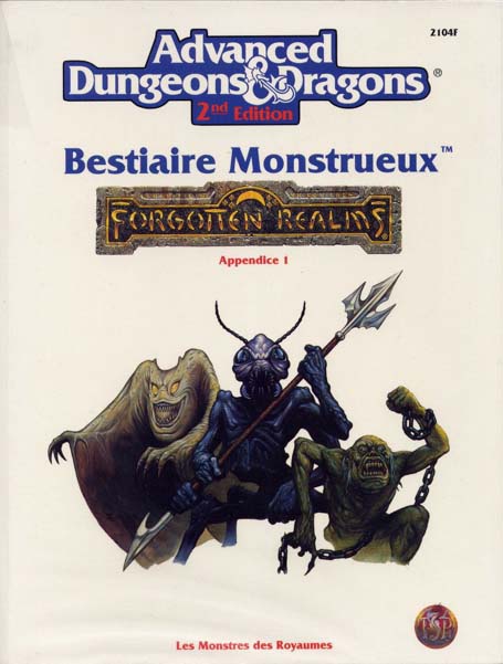 TSR Donjons et Dragons Archive: Bestiaire Monstrueux: Les Monstres des Royaumes