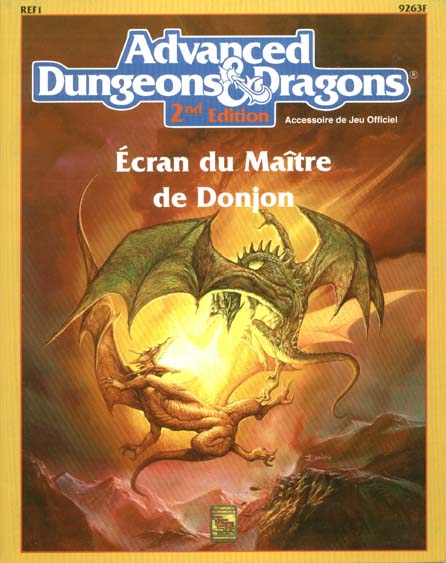 TSR Donjons et Dragons Archive: REF1 Écran du Maître de Donjon