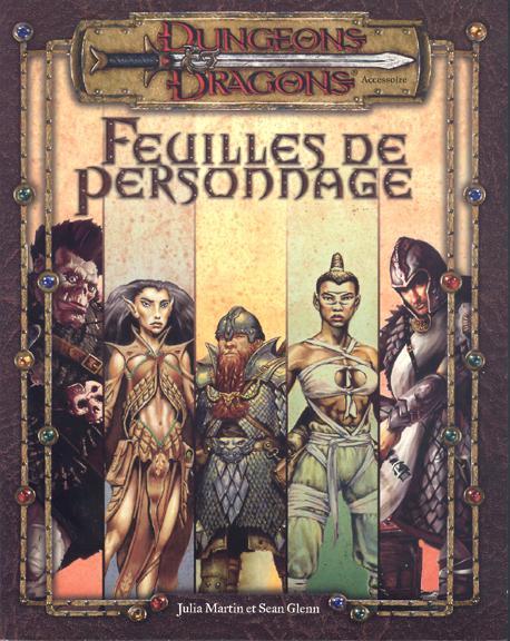 TSR Donjons et Dragons Archive: Feuilles de Personnage