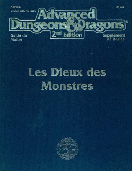 TSR Donjons et Dragons Archive: GMSR4 Les Dieux des Monstres