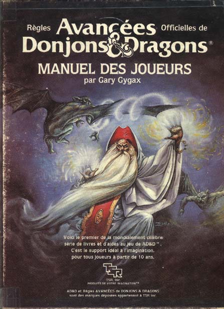 TSR Donjons et Dragons Archive: Manuel des Joueurs