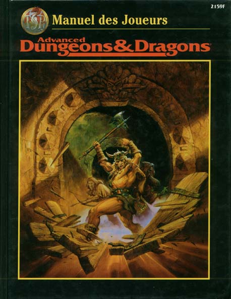 TSR Donjons et Dragons Archive: Manuel des Joueurs