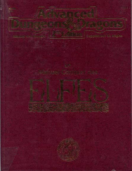 TSR Donjons et Dragons Archive: MJSR8 Le Manuel Complet des Elfes
