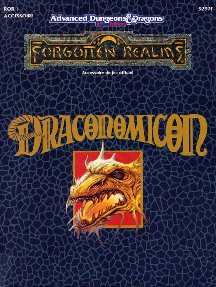 TSR Donjons et Dragons Archive: ROR1 Draconomicon
