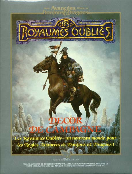 TSR Donjons et Dragons Archive: Les Royaumes Oubliés: Decor de Campagne