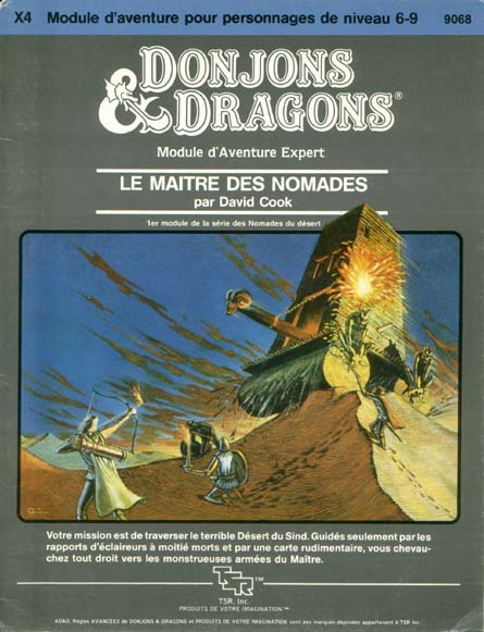 TSR Donjons et Dragons Archive: X4 Le Maître des Nomades