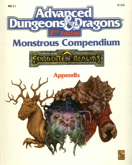 Advanced Dungeons & Dragons Archive: Forgotten Realms: Monstrous Compendium Forgotten Realms Appendix
