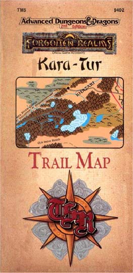 Advanced Dungeons & Dragons Archive: Forgotten Realms: Kara-Tur Trail Map