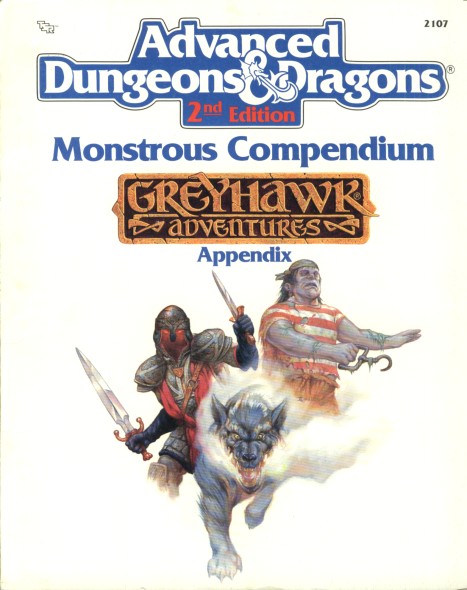 Advanced Dungeons & Dragons Archive: Greyhawk: Monstrous Compendium Appendix