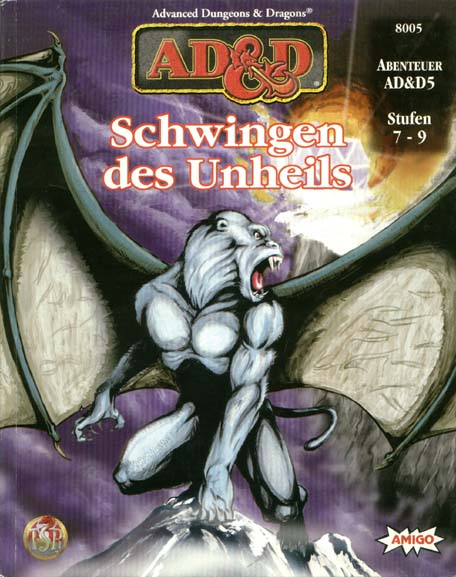 TSR D&D/AD&D Fantasy-Rollenspiele Archive: AD&D5 Schwingen des Unheils