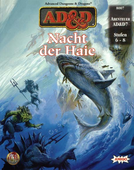 TSR D&D/AD&D Fantasy-Rollenspiele Archive: AD&D7 Nacht der Haie