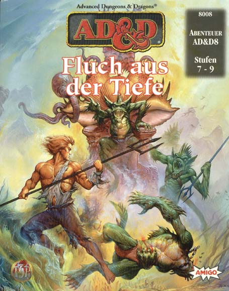 TSR D&D/AD&D Fantasy-Rollenspiele Archive: AD&D8 Fluch aus der Tiefe