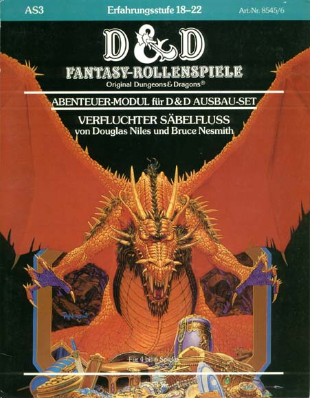 TSR D&D/AD&D Fantasy-Rollenspiele Archive: AS3 Verfluchter Säbelfluss