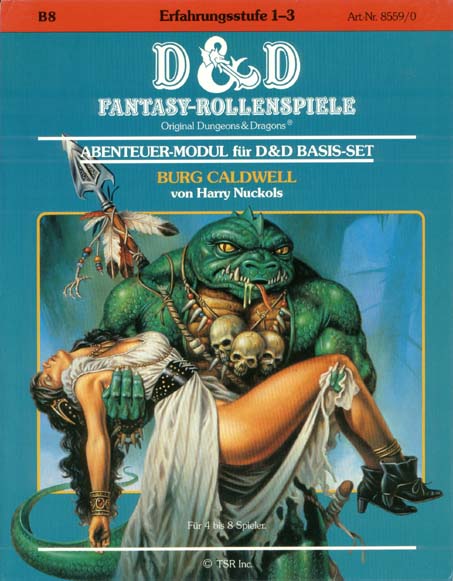 TSR D&D/AD&D Fantasy-Rollenspiele Archive: B8 Burg Caldwell