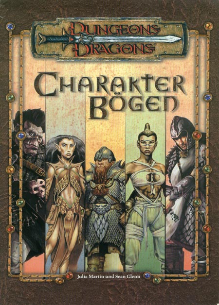 TSR D&D/AD&D Fantasy-Rollenspiele Archive: Charakterbögen