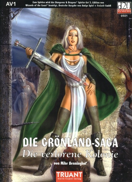 TSR D&D/AD&D Fantasy-Rollenspiele Archive: AV1 Die Grönland-Saga: Die verlorene Kolonie