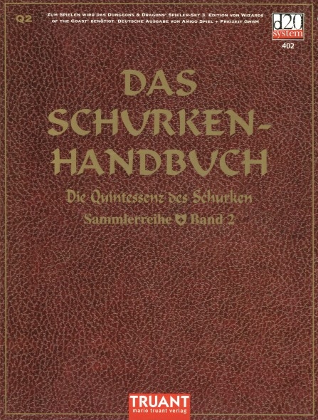 TSR D&D/AD&D Fantasy-Rollenspiele Archive: Q2 Das Schurkenhandbuch: Die Quintessenz des Schurken