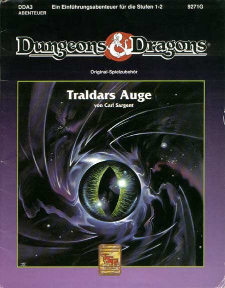 TSR D&D/AD&D Fantasy-Rollenspiele Archive: DDA3 Traldars Auge