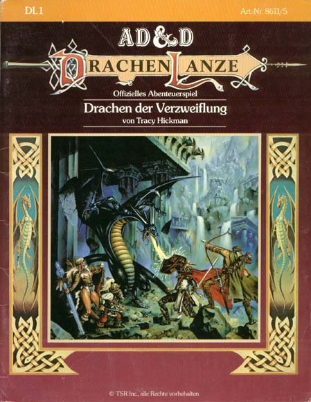 TSR D&D/AD&D Fantasy-Rollenspiele Archive: DL1 Drachen der Verzweiflung