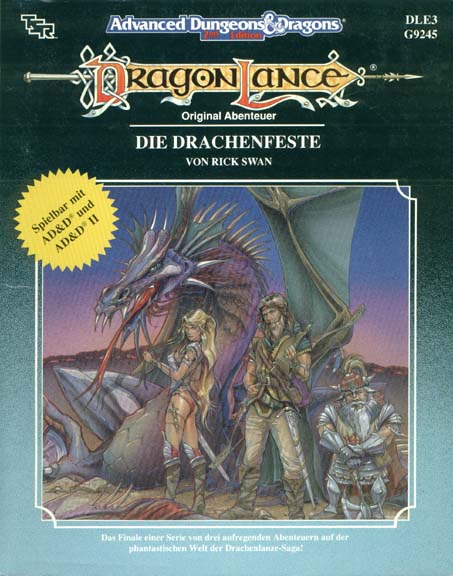 TSR D&D/AD&D Fantasy-Rollenspiele Archive: DLE3 Drachenfeste
