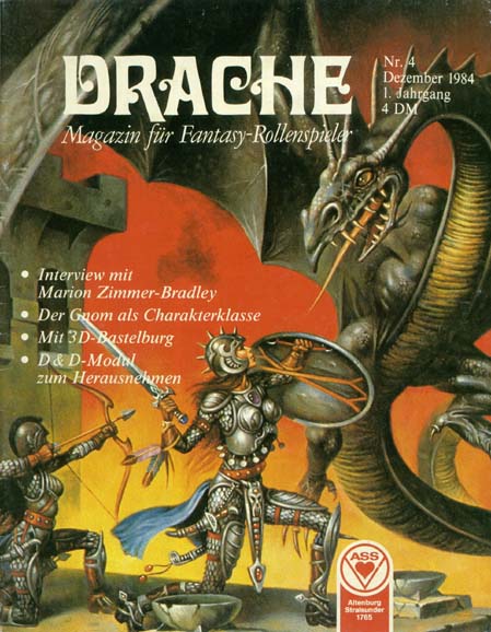 TSR D&D/AD&D Fantasy-Rollenspiele Archive: Drache #4
