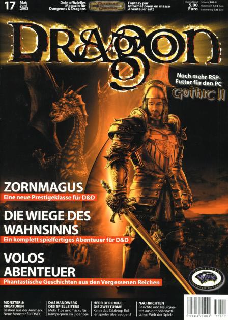 TSR D&D/AD&D Fantasy-Rollenspiele Archive: Dragon Magazine #17