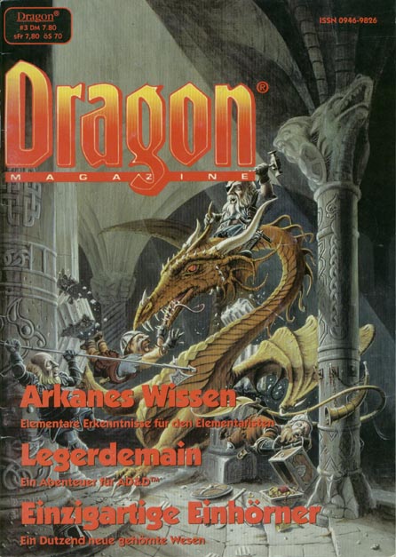 TSR D&D/AD&D Fantasy-Rollenspiele Archive: Dragon Magazine #3