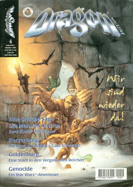 TSR D&D/AD&D Fantasy-Rollenspiele Archive: Dragon Magazine #4
