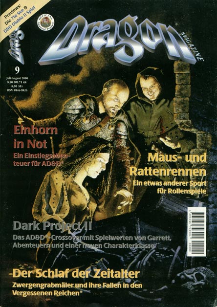 TSR D&D/AD&D Fantasy-Rollenspiele Archive: Dragon Magazine #9