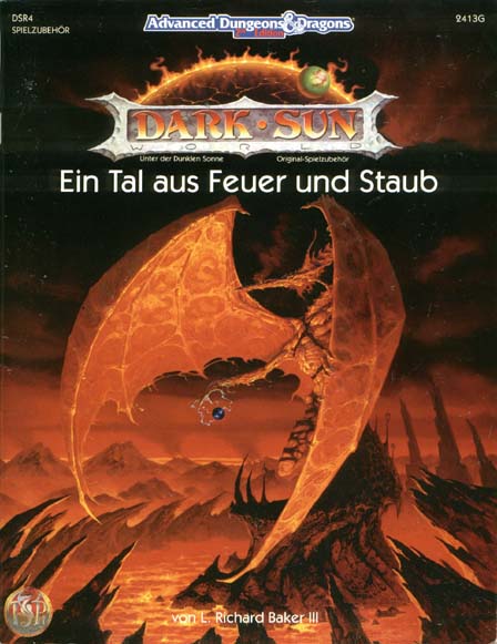 TSR D&D/AD&D Fantasy-Rollenspiele Archive: DSR4 Ein Tal aus Feuer und Staub