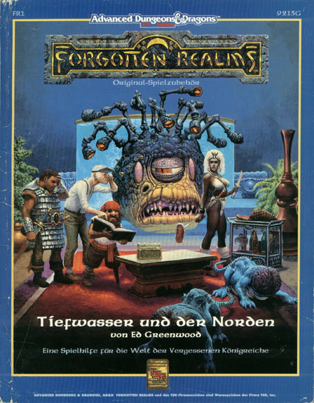 TSR D&D/AD&D Fantasy-Rollenspiele Archive: FR1 Tiefwasser und der Norden