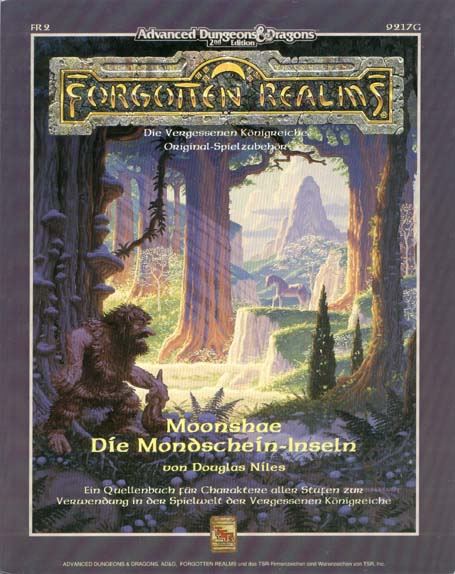 TSR D&D/AD&D Fantasy-Rollenspiele Archive: Moonshae: FR2 Die Mondschein-Inseln