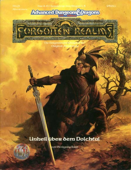 TSR D&D/AD&D Fantasy-Rollenspiele Archive: Forgotten Realms: FRQ3 Unheil über dem Dolchtal