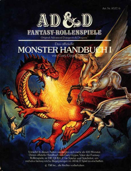 TSR D&D/AD&D Fantasy-Rollenspiele Archive: Monster Handbuch I