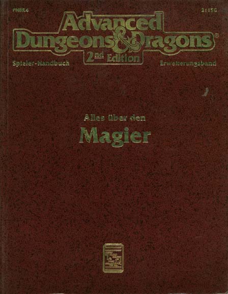 TSR D&D/AD&D Fantasy-Rollenspiele Archive: PHBR4 Alles über den Magier