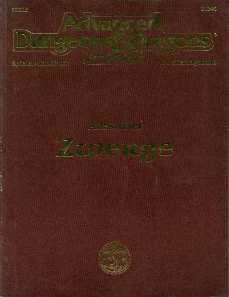 TSR D&D/AD&D Fantasy-Rollenspiele Archive: PHBR6 Alles über Zwerge